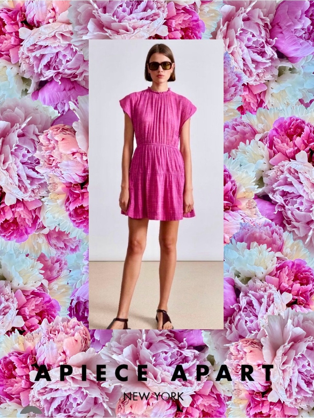 Apiece Apart - Gorgeous Lightweight A-Line Pink Dress, Size XS